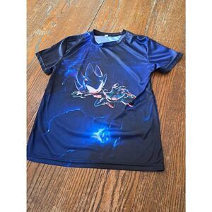 Boys Kids Youth Medium A Unique Creation Sonic the Hedgehog Short Sleeve Tshirt